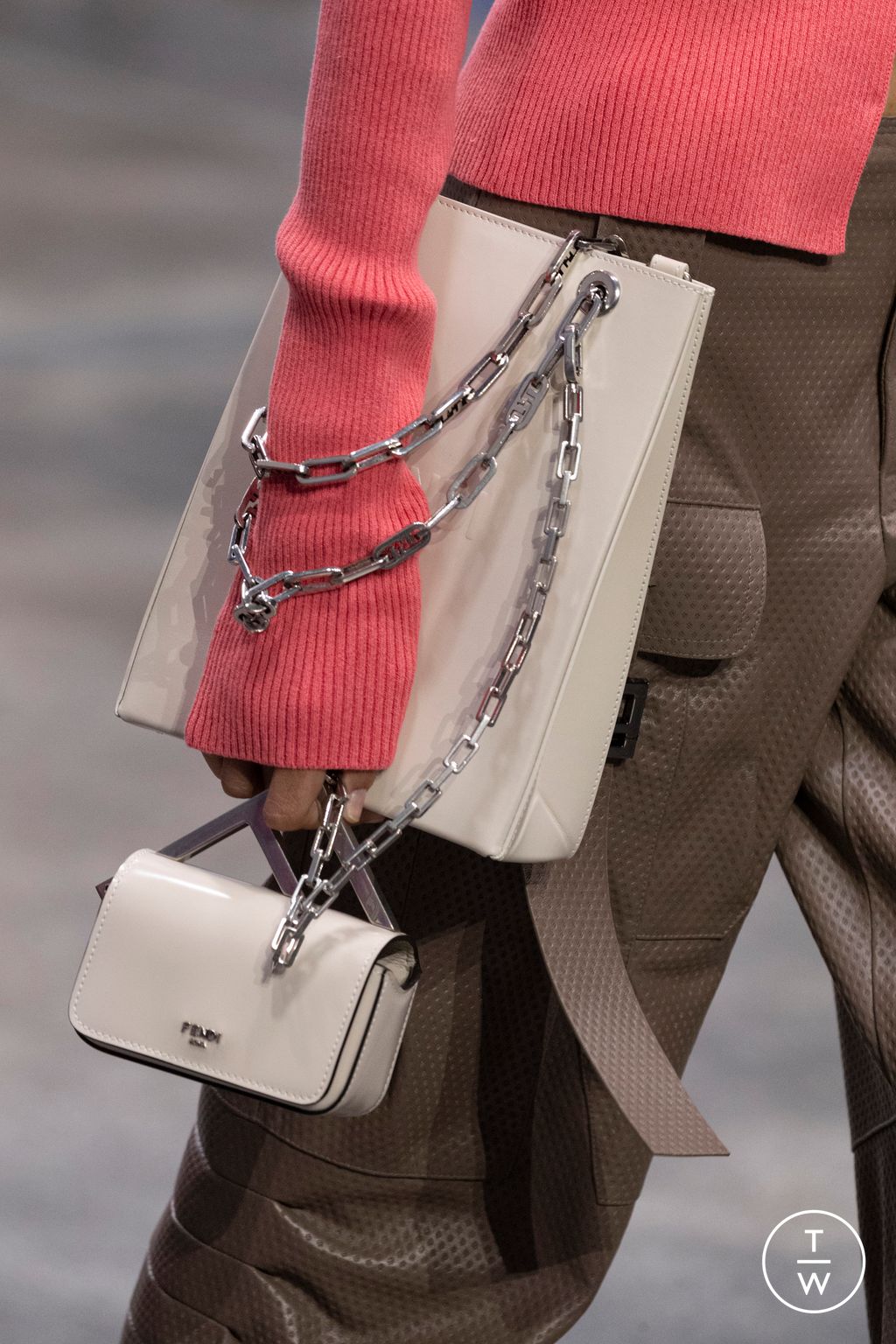 Fashion Week Milan Spring/Summer 2023 look 47 from the Fendi collection womenswear accessories