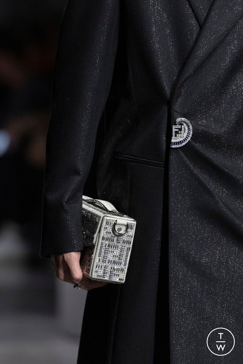 Fashion Week Paris Fall/Winter 2024 look 79 from the Fendi collection menswear accessories