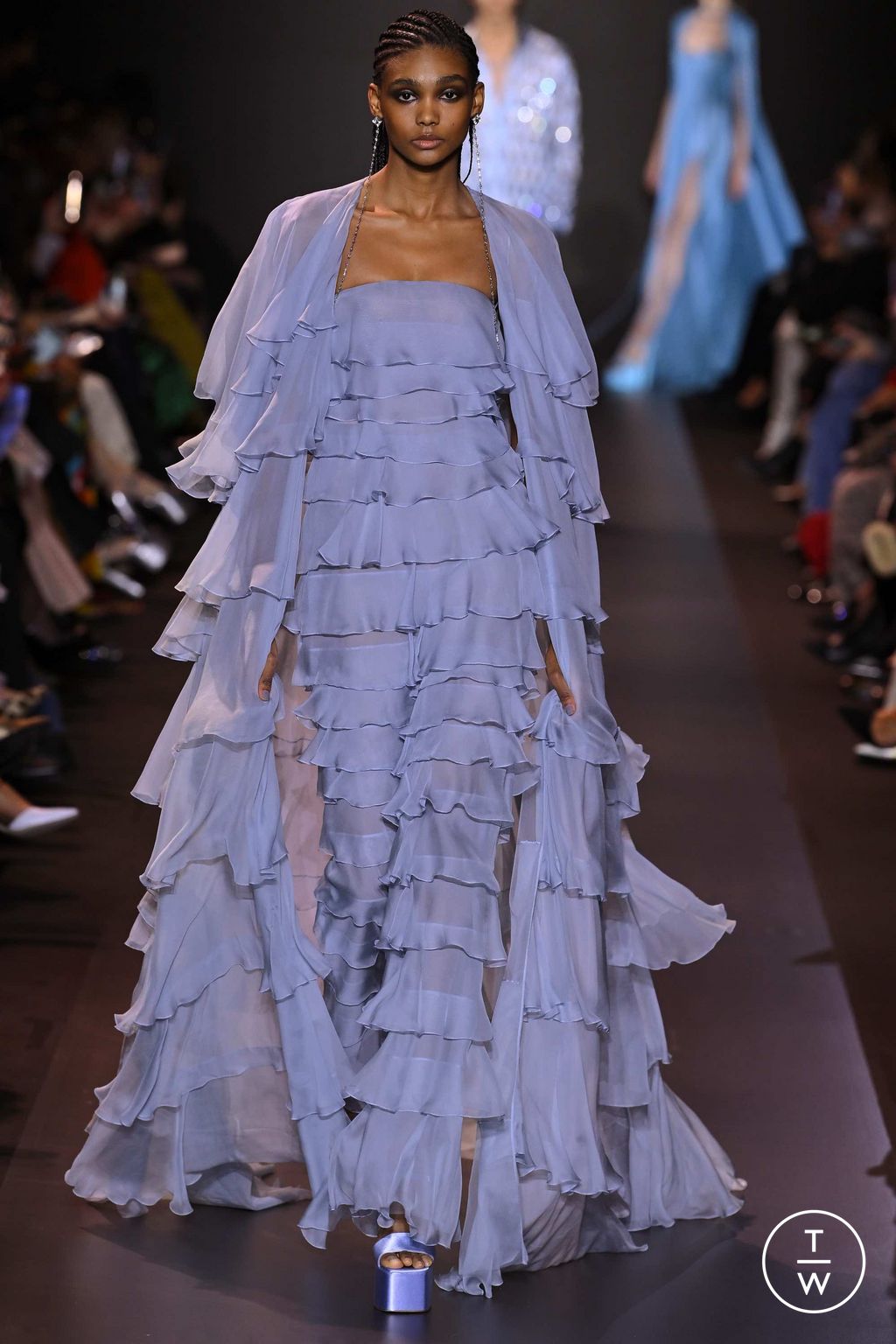 Fashion Week Paris Spring/Summer 2023 look 13 from the Georges Hobeika collection couture