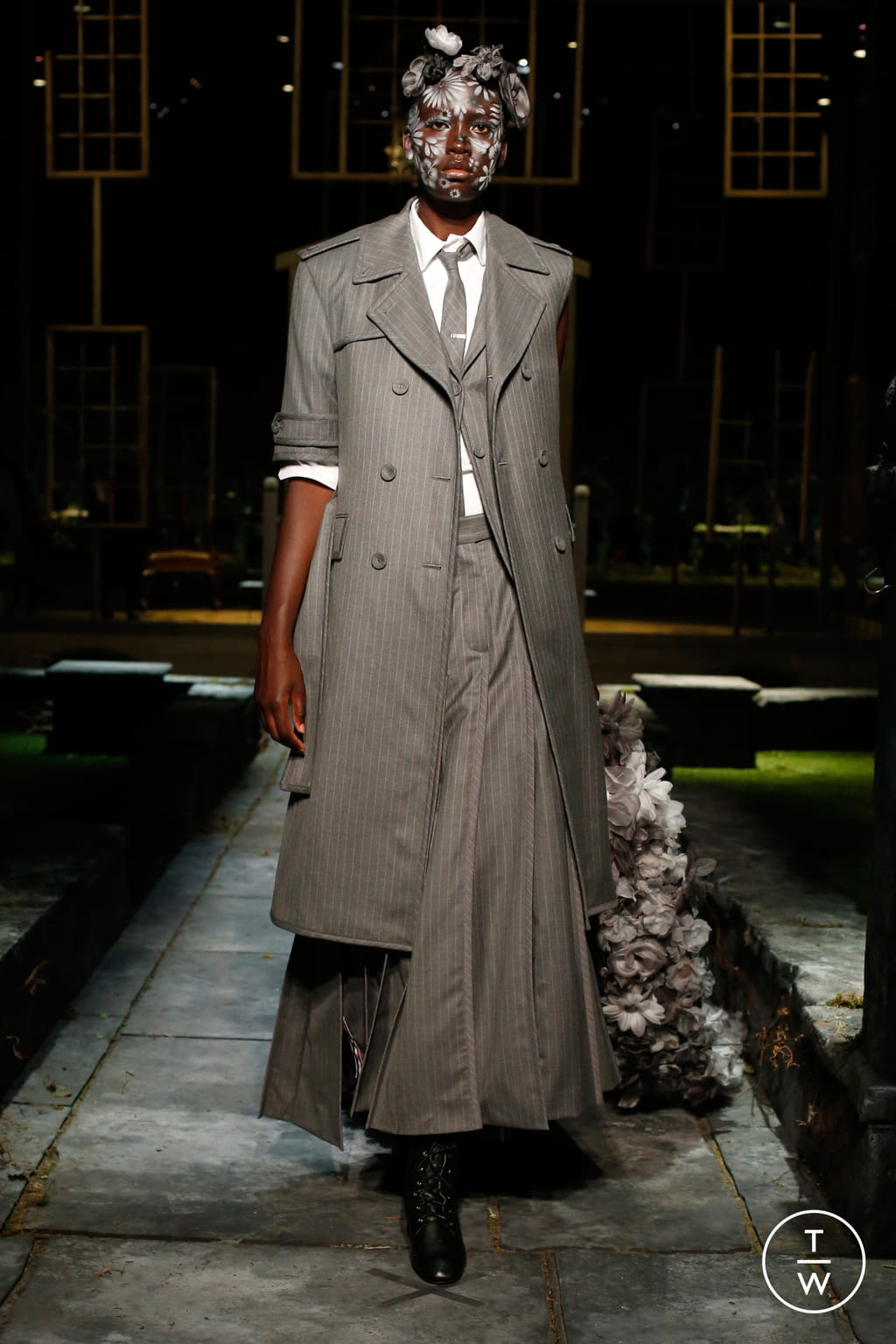 Fashion Week New York Spring/Summer 2022 look 59 from the Thom Browne collection womenswear