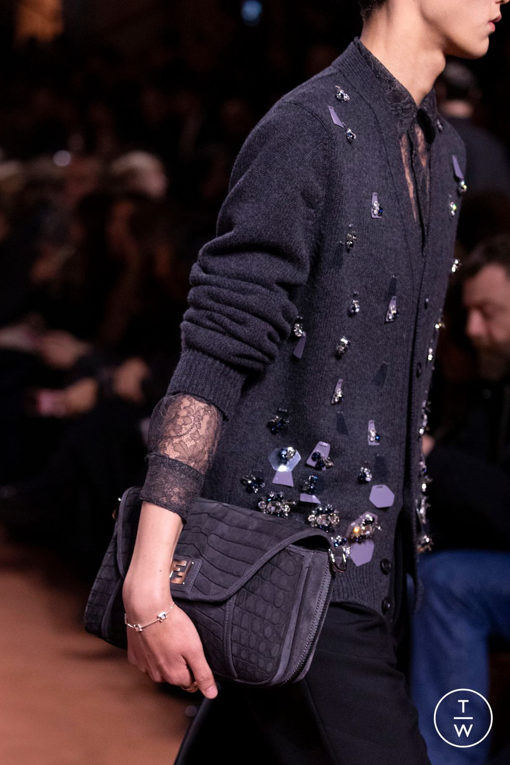 Fashion Week Milan Fall/Winter 2025 look 175 from the Fendi collection womenswear accessories