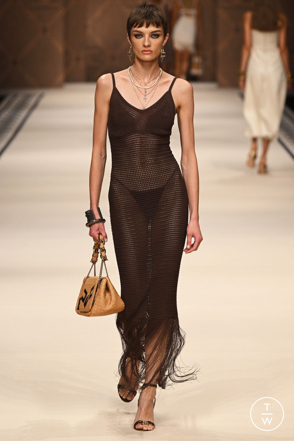 Fashion Week Milan Spring/Summer 2023 look 30 from the Elisabetta Franchi collection womenswear