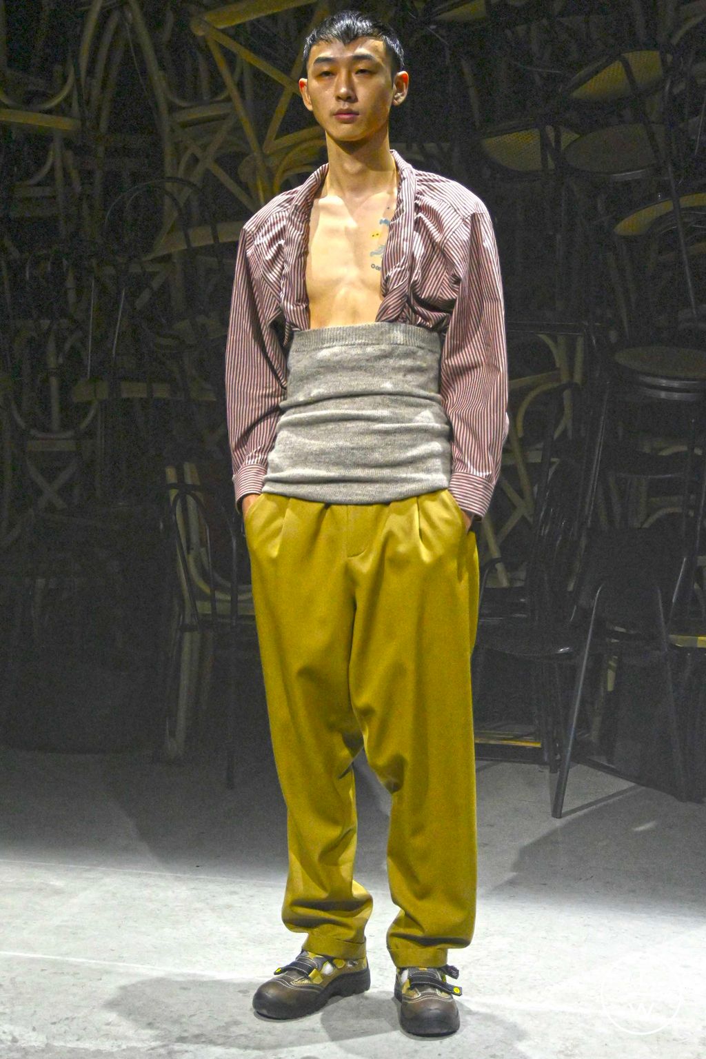 Fashion Week Milan Fall/Winter 2023 look 28 from the Magliano collection menswear