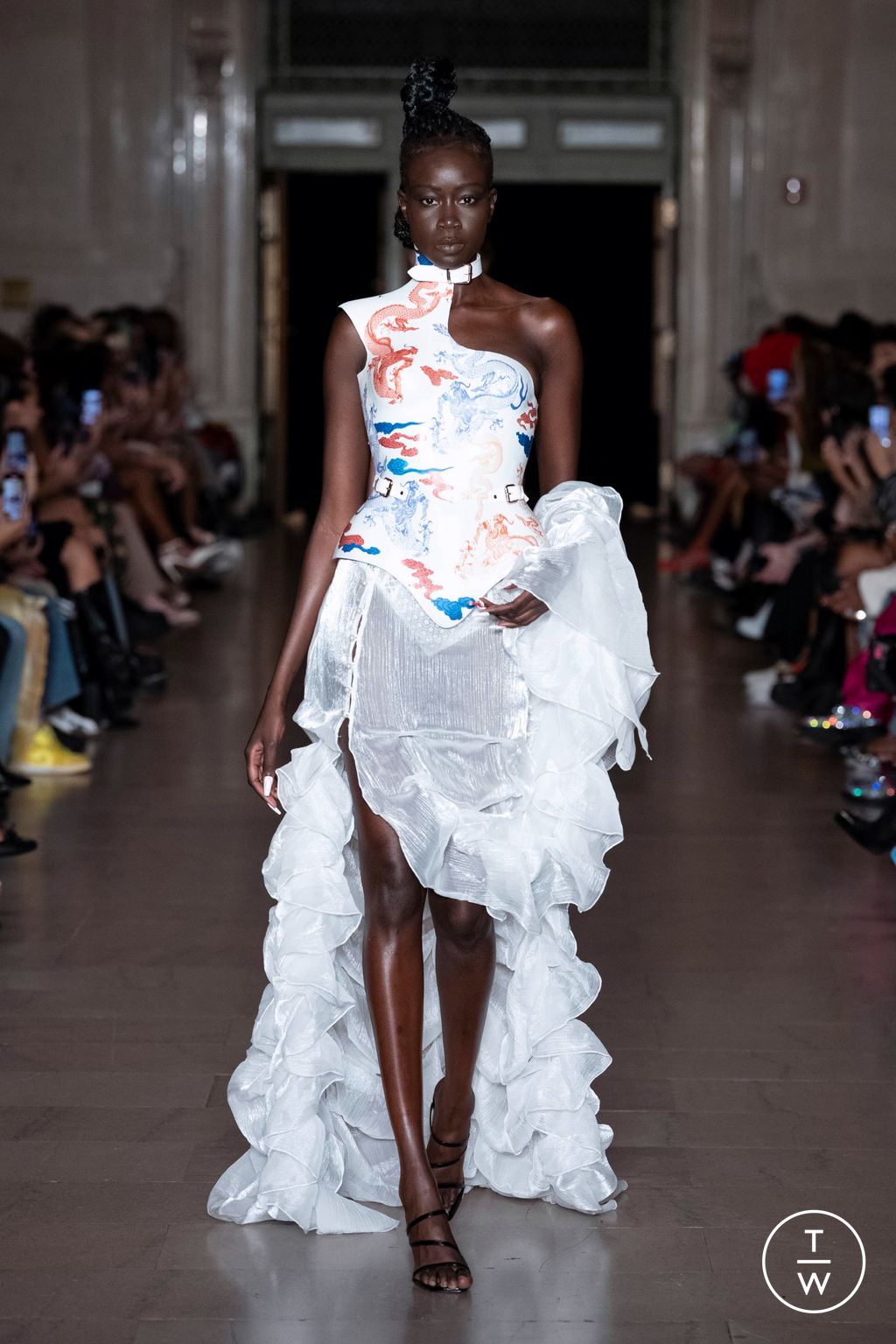 Fashion Week New York Spring/Summer 2023 look 1 from the Kim Shui collection womenswear