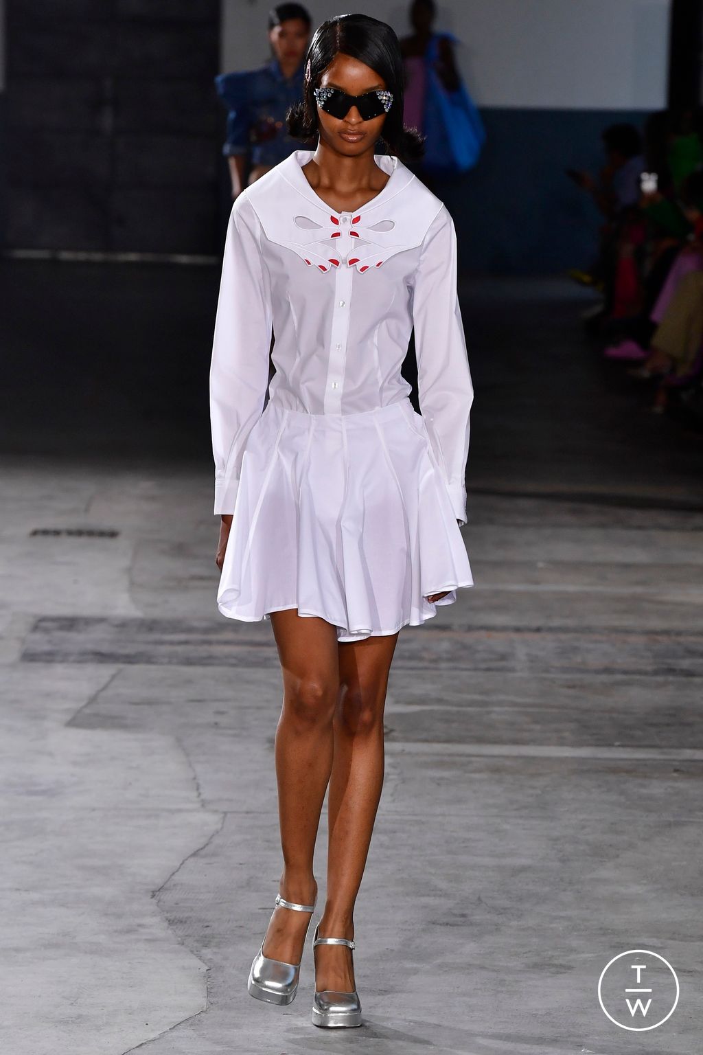 Fashion Week Milan Spring/Summer 2023 look 24 from the Vivetta collection womenswear