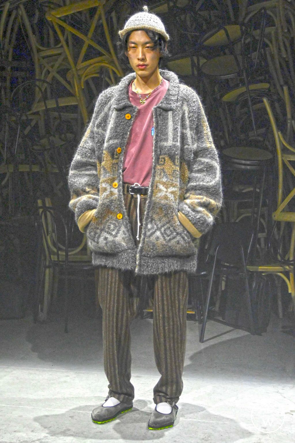 Fashion Week Milan Fall/Winter 2023 look 20 from the Magliano collection menswear