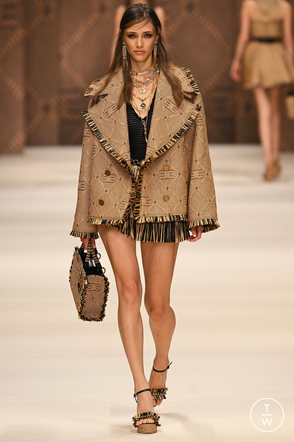 Fashion Week Milan Spring/Summer 2023 look 59 from the Elisabetta Franchi collection womenswear