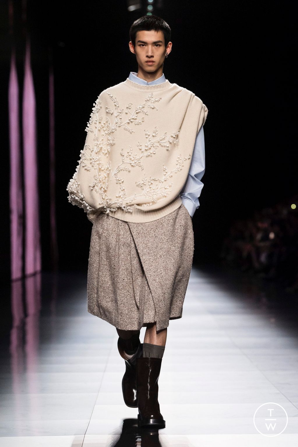 Fashion Week Paris Fall/Winter 2023 look 4 de la collection Dior Men menswear