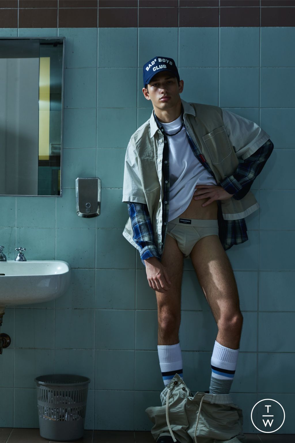 Fashion Week Milan Resort 2026 look 6 from the Dsquared2 collection menswear