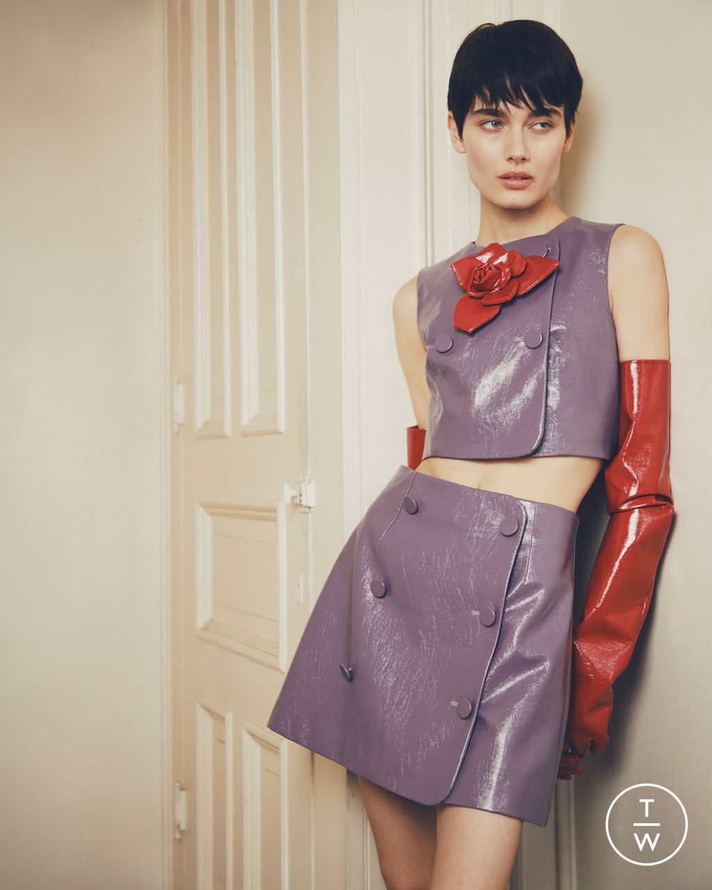 Fashion Week New York Pre-Fall 2025 look 6 from the AKNVAS collection womenswear