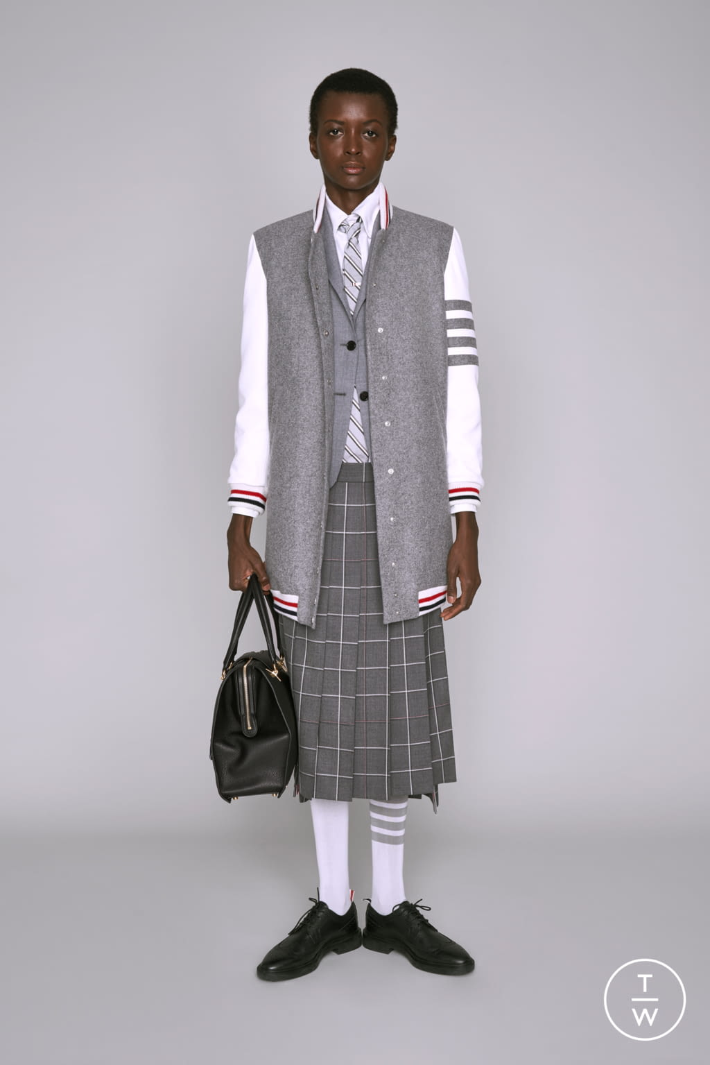 Fashion Week Paris Pre-Fall 2019 look 6 from the Thom Browne collection 女装