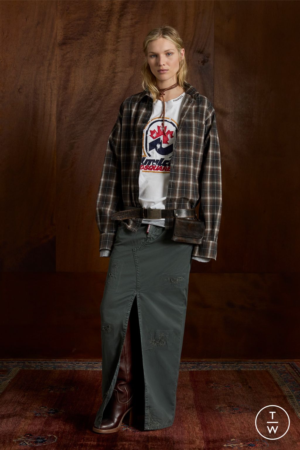 Fashion Week Milan Resort 2025 look 6 from the Dsquared2 collection womenswear