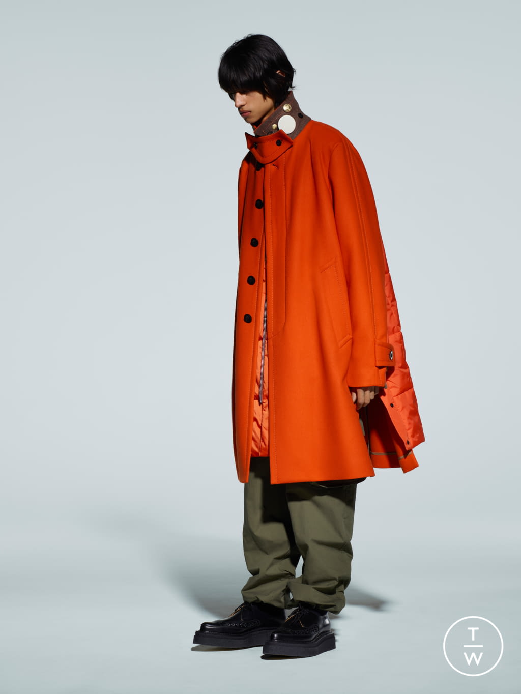 Fashion Week Paris Fall/Winter 2021 look 6 from the Sacai collection menswear
