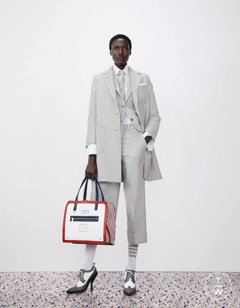 Fashion Week Paris Resort 2020 look 6 from the Thom Browne collection womenswear