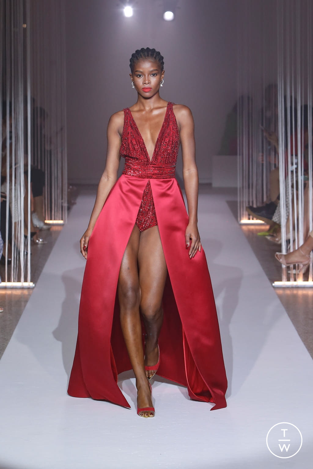Fashion Week Milan Fall/Winter 2022 look 61 from the Elisabetta Franchi collection womenswear