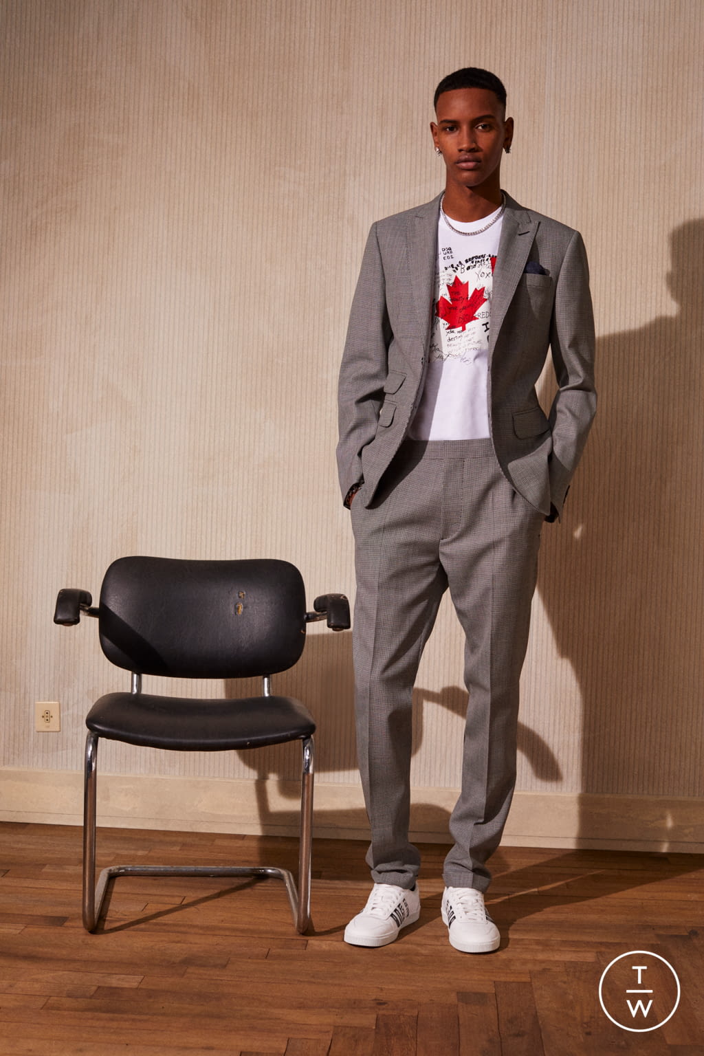 Fashion Week Milan Resort 2022 look 61 from the Dsquared2 collection menswear