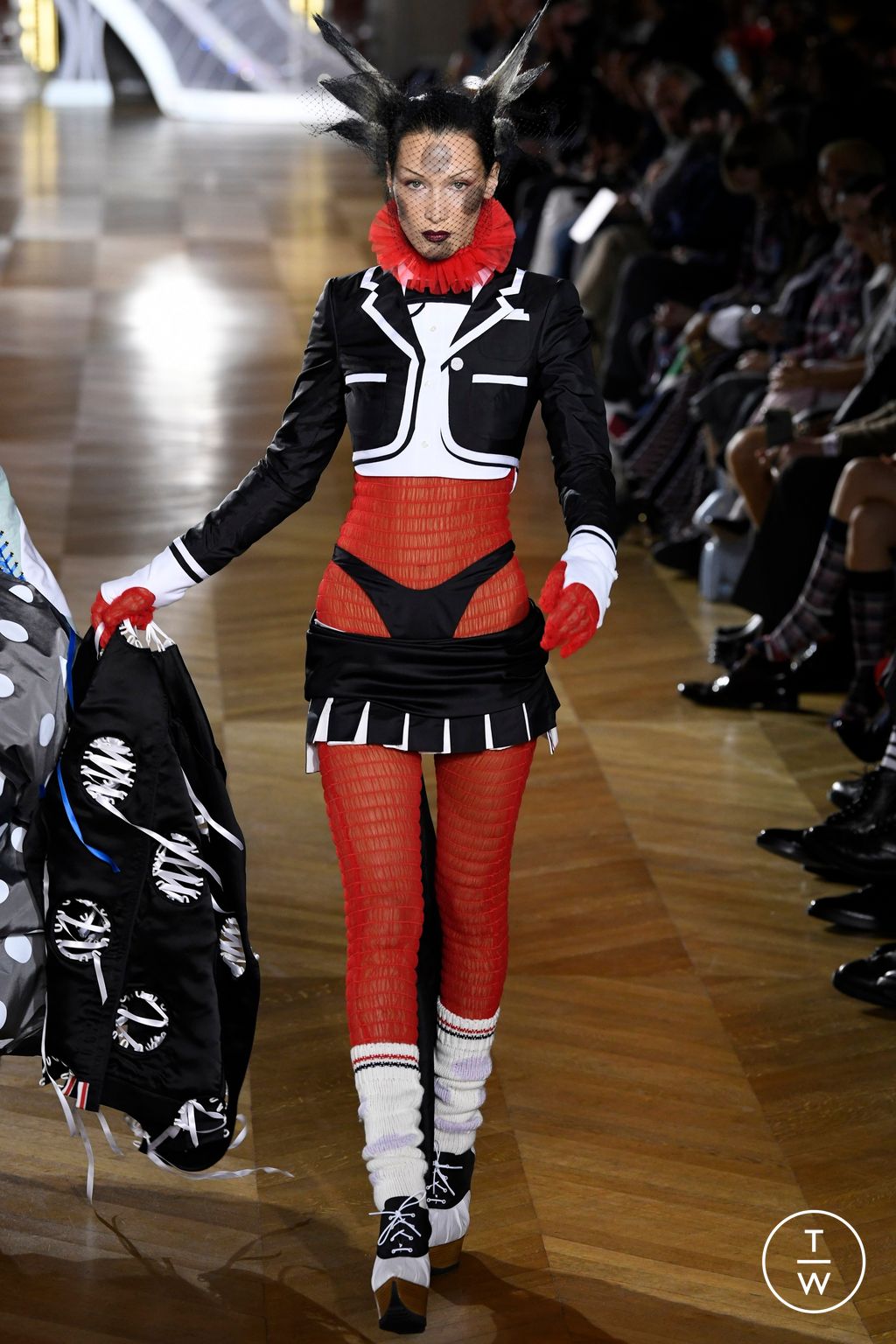 Fashion Week Paris Spring/Summer 2023 look 56 from the Thom Browne collection womenswear