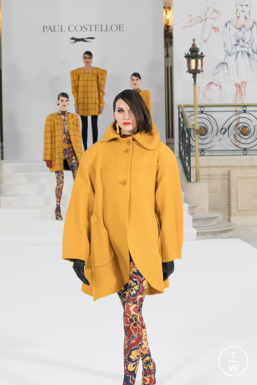 Fashion Week London Fall/Winter 2021 look 2 from the Paul Costelloe collection womenswear