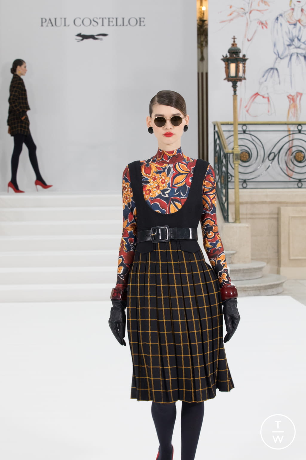 Fashion Week London Fall/Winter 2021 look 6 from the Paul Costelloe collection womenswear