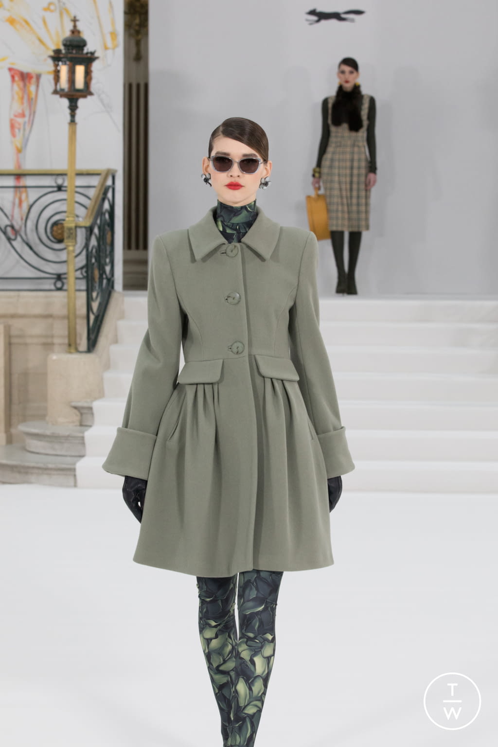 Fashion Week London Fall/Winter 2021 look 12 from the Paul Costelloe collection womenswear