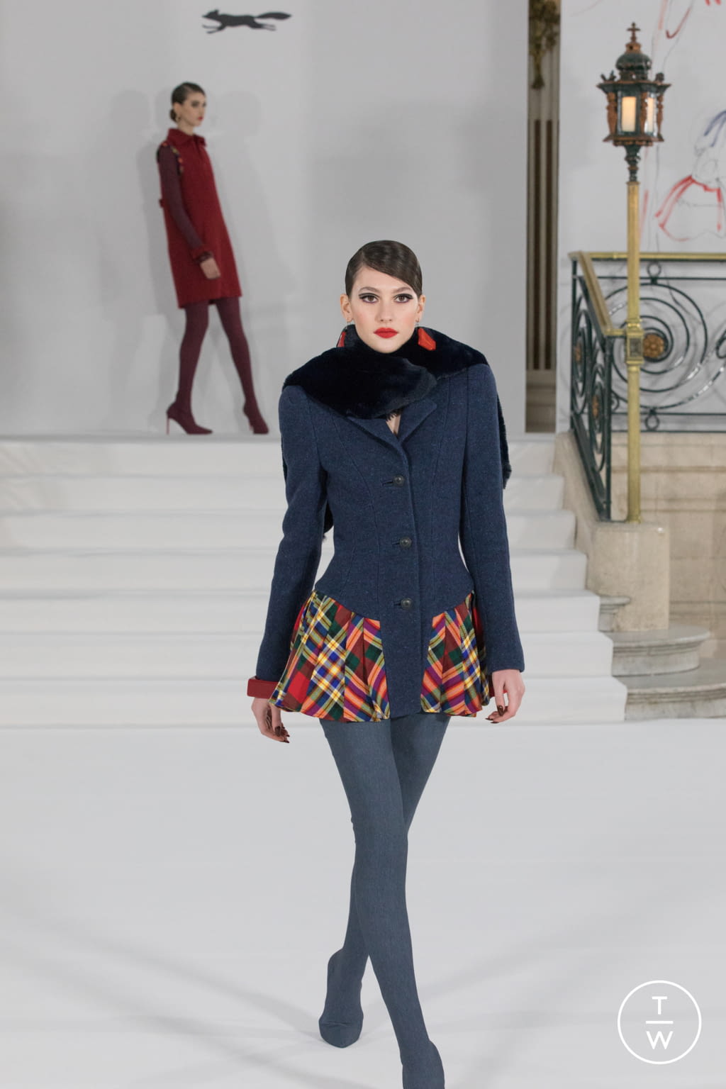 Fashion Week London Fall/Winter 2021 look 27 from the Paul Costelloe collection womenswear