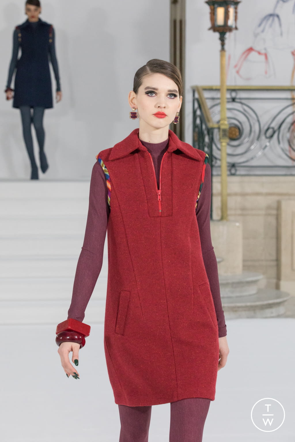 Fashion Week London Fall/Winter 2021 look 28 de la collection Paul Costelloe womenswear