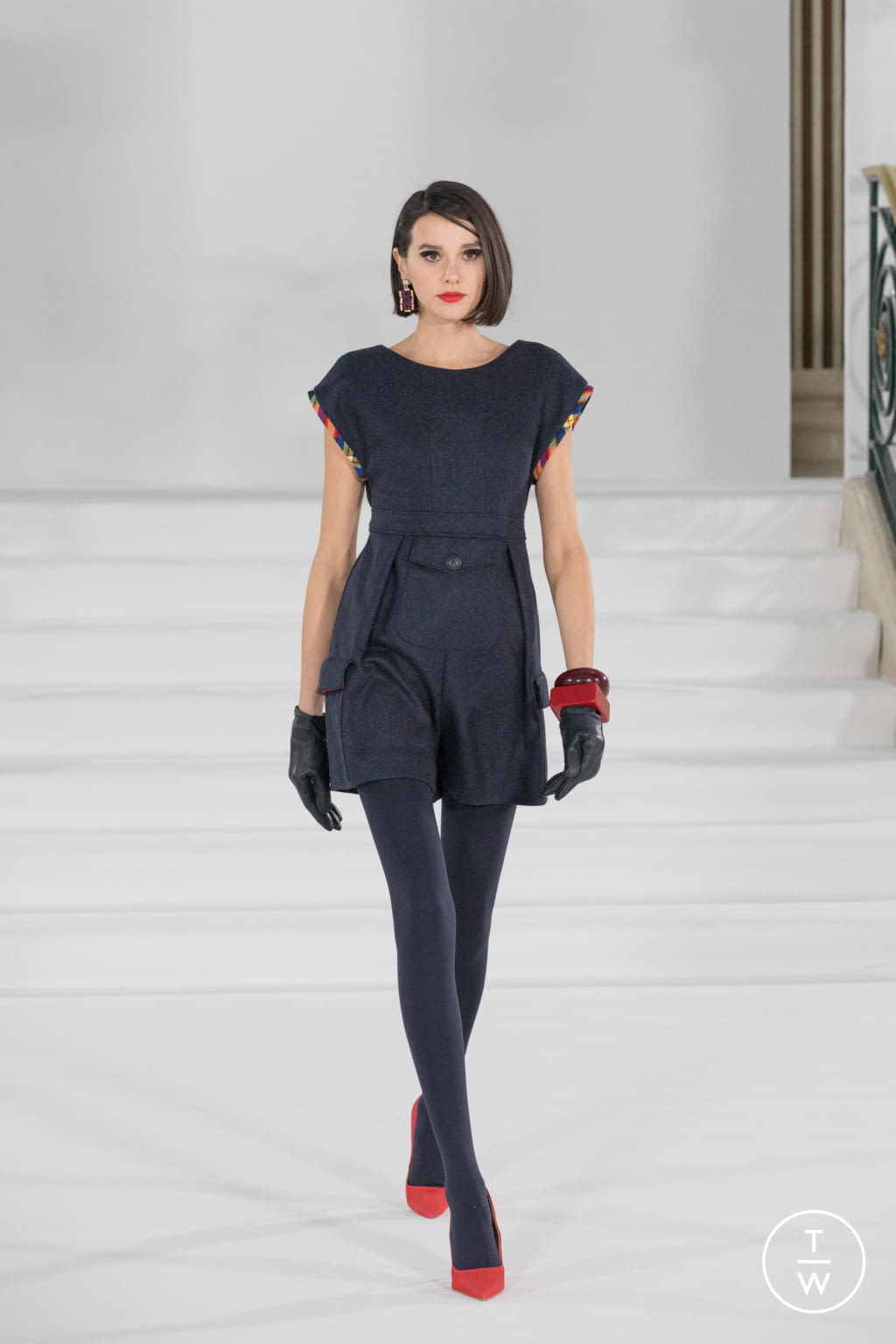 Fashion Week London Fall/Winter 2021 look 30 from the Paul Costelloe collection womenswear