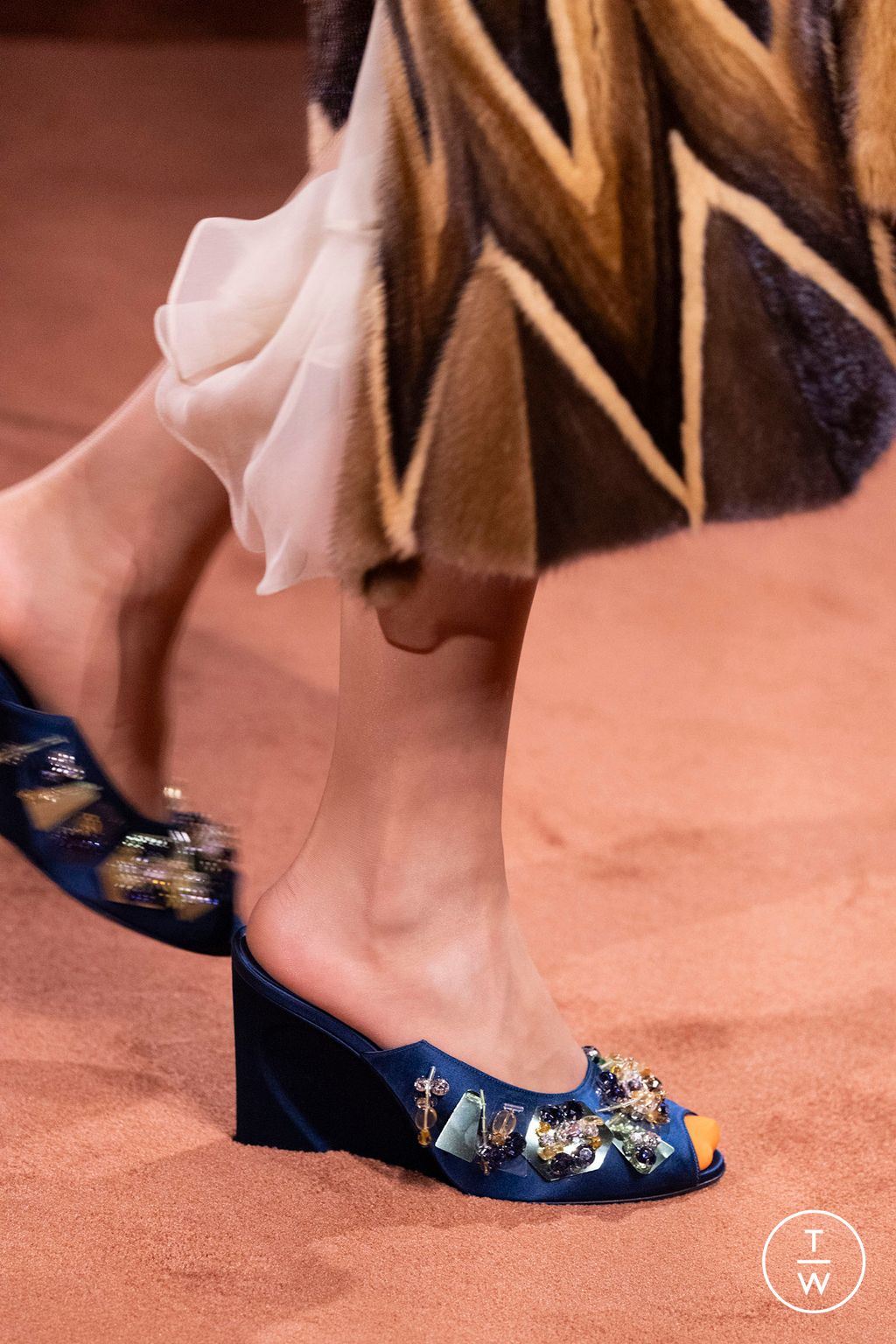 Fashion Week Milan Fall/Winter 2025 look 189 from the Fendi collection womenswear accessories