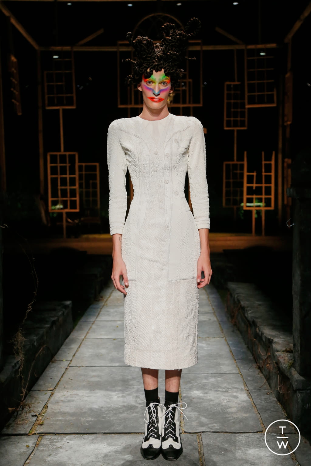 Fashion Week New York Spring/Summer 2022 look 64 from the Thom Browne collection womenswear