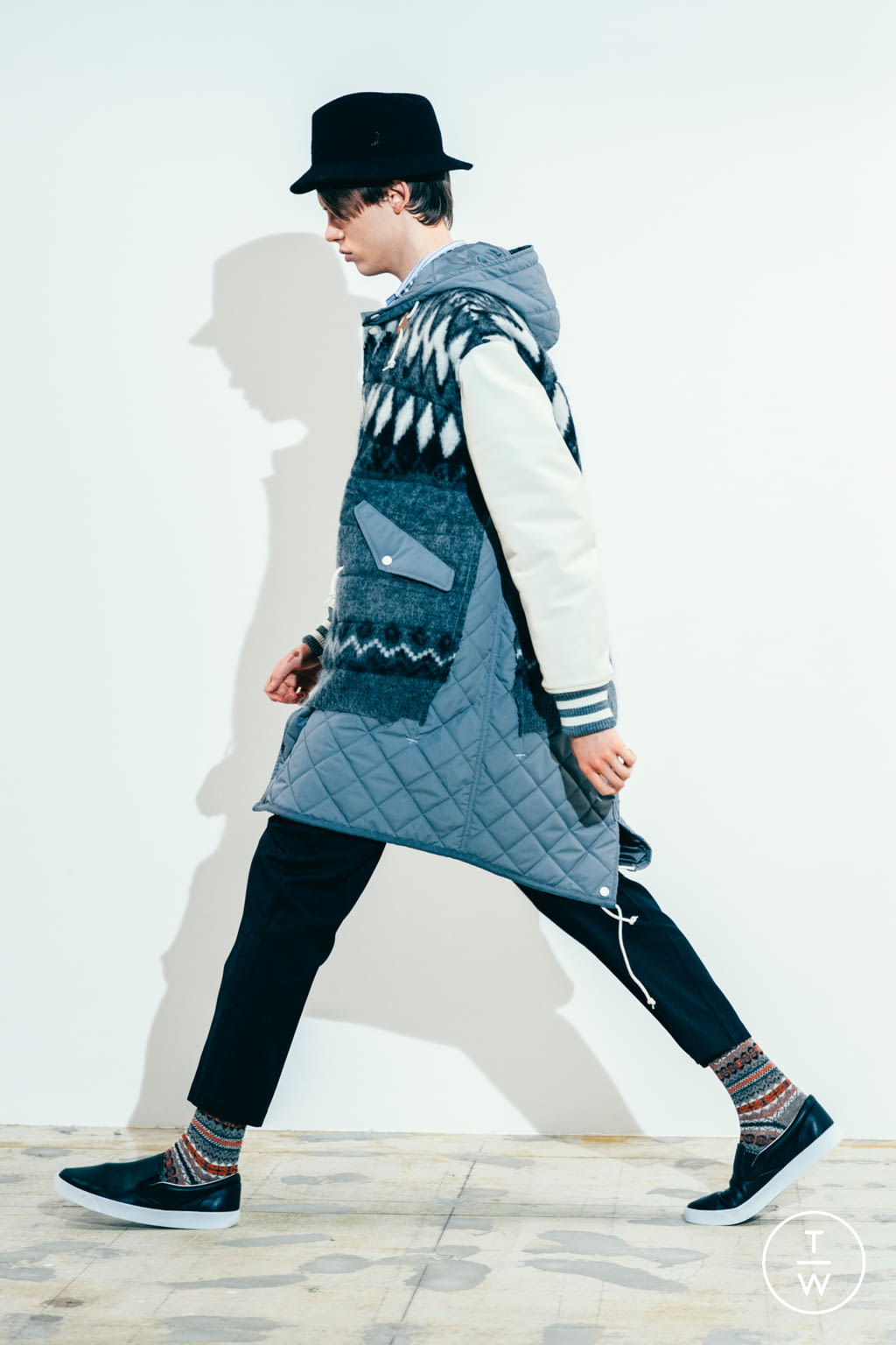 Fashion Week Paris Fall/Winter 2021 look 12 from the Junya Watanabe Man collection menswear