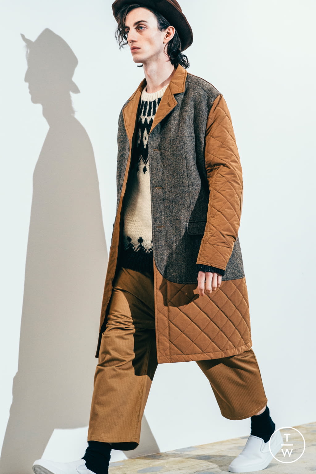 Fashion Week Paris Fall/Winter 2021 look 18 from the Junya Watanabe Man collection menswear