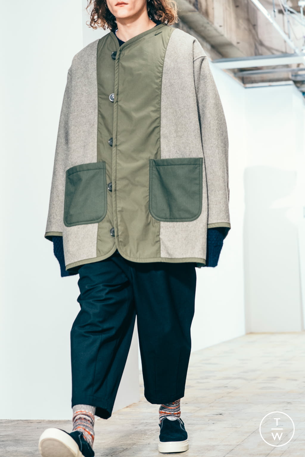 Fashion Week Paris Fall/Winter 2021 look 35 from the Junya Watanabe Man collection menswear