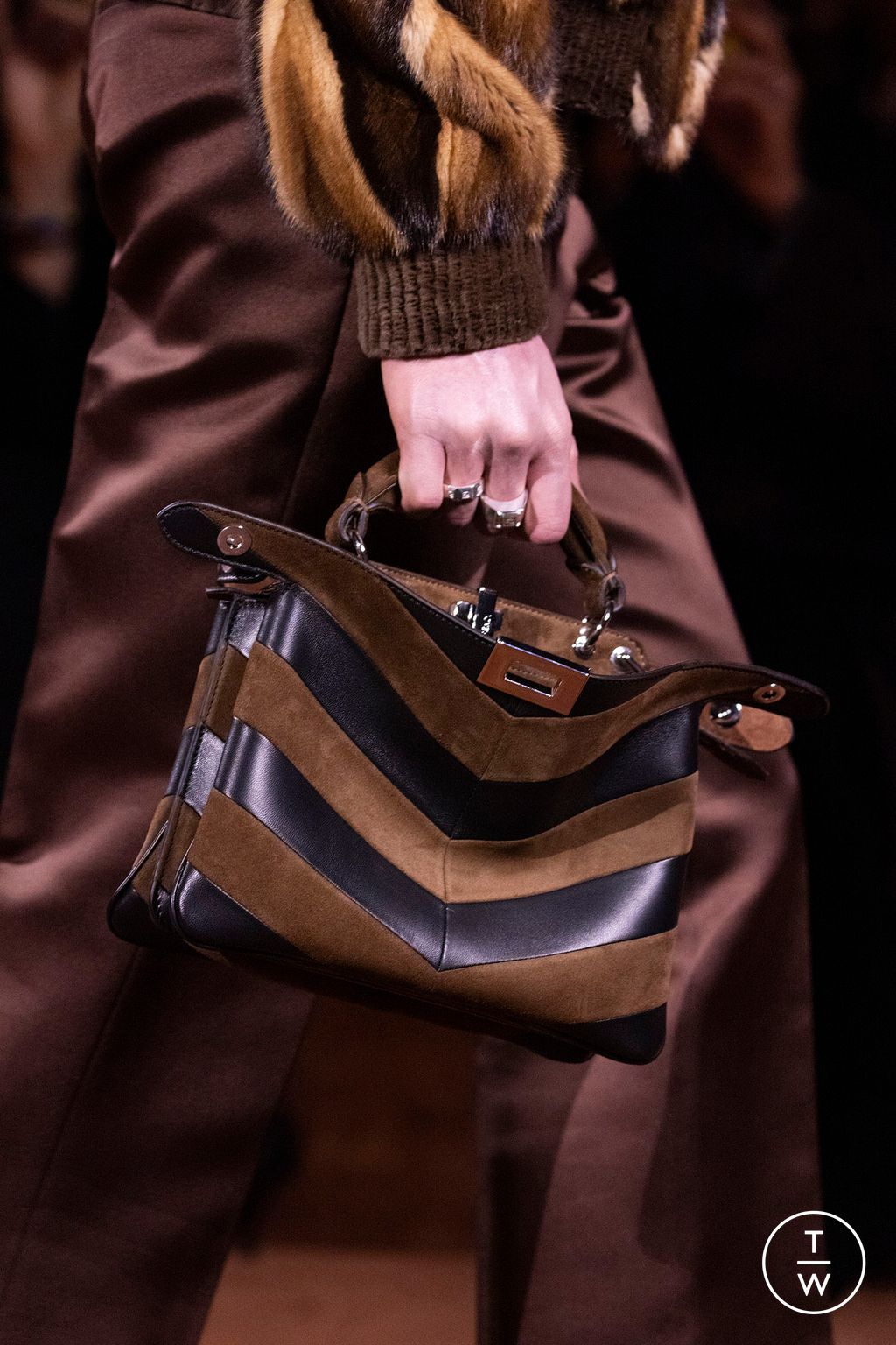 Fashion Week Milan Fall/Winter 2025 look 193 from the Fendi collection womenswear accessories