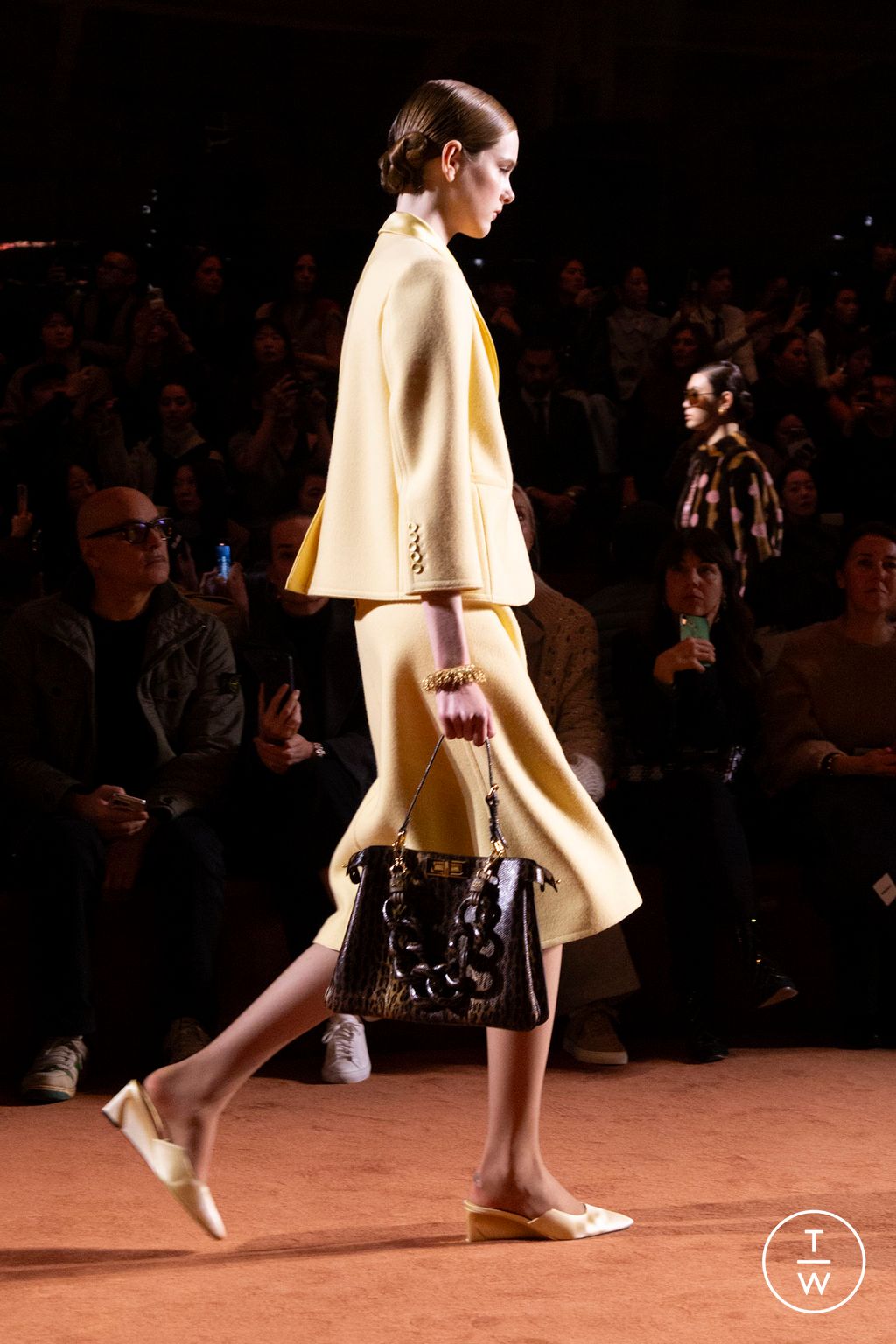 Fashion Week Milan Fall/Winter 2025 look 204 from the Fendi collection 女装配饰