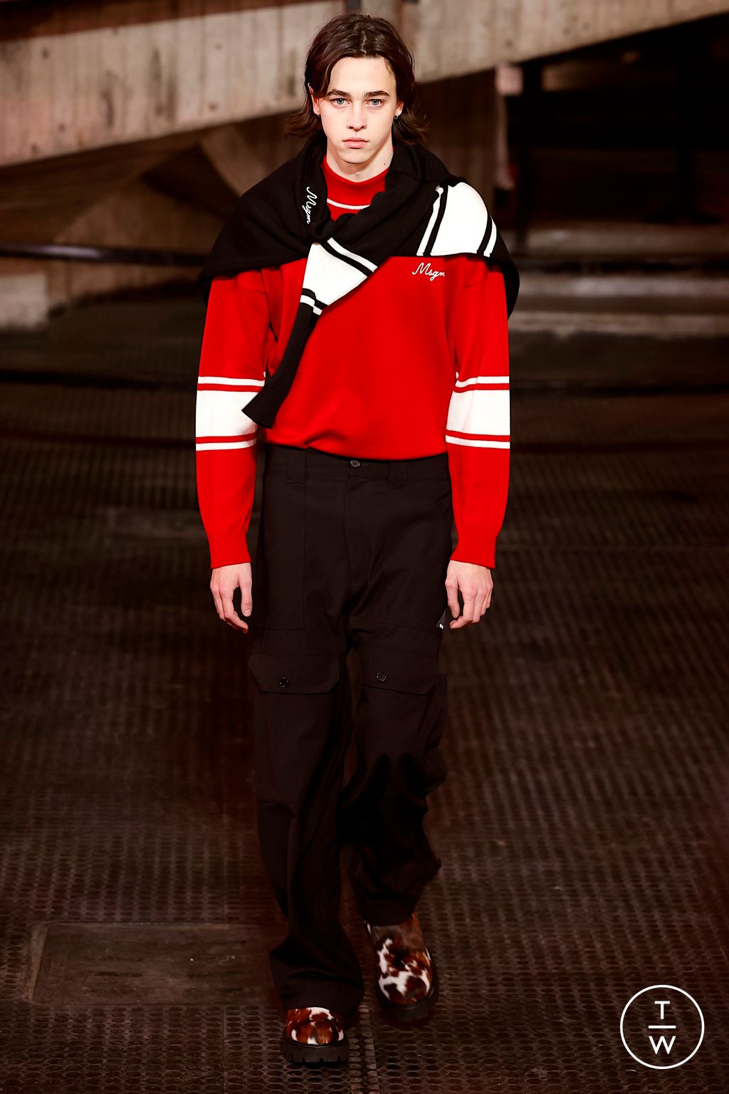Fashion Week Milan Fall/Winter 2023 look 11 from the MSGM collection menswear