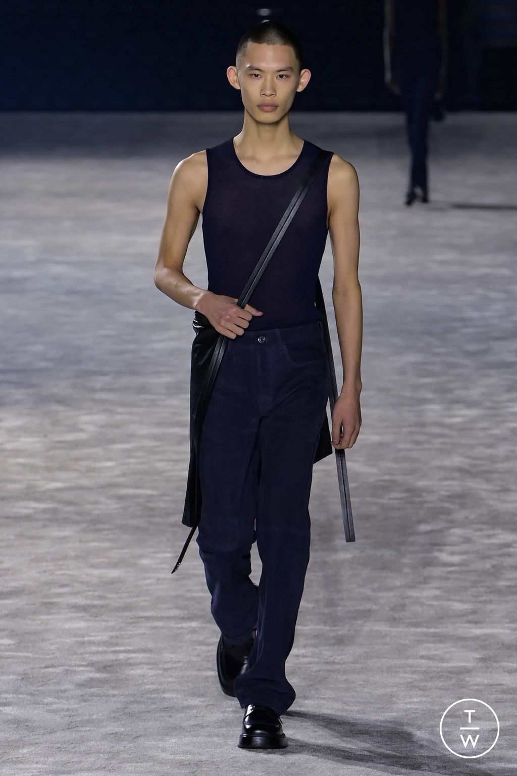 Fashion Week Paris Fall/Winter 2023 look 46 from the Ami collection 男装