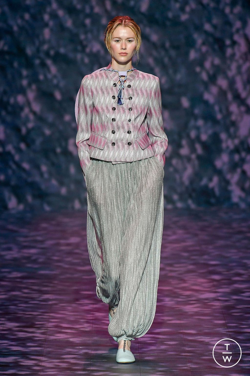 Fashion Week Milan Spring/Summer 2023 look 32 from the Emporio Armani collection womenswear