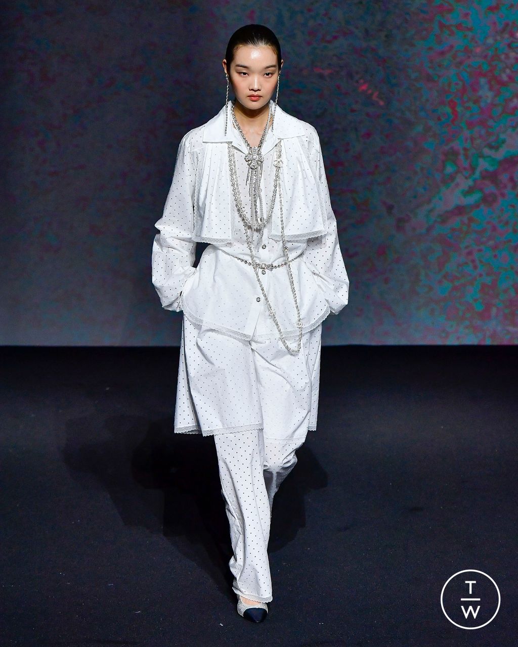 Fashion Week Paris Spring/Summer 2023 look 6 from the Chanel collection 女装