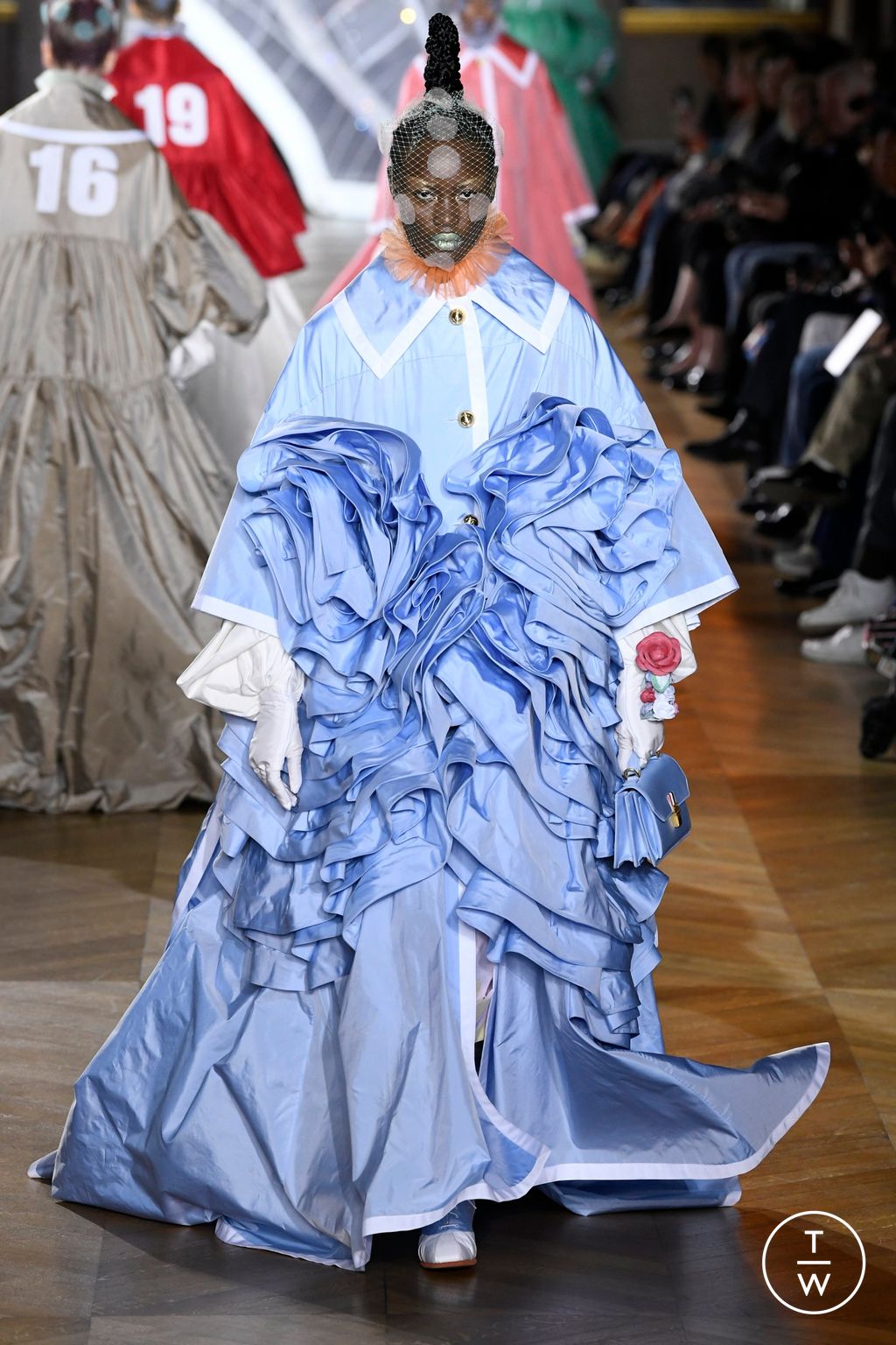 Fashion Week Paris Spring/Summer 2023 look 13 from the Thom Browne collection womenswear