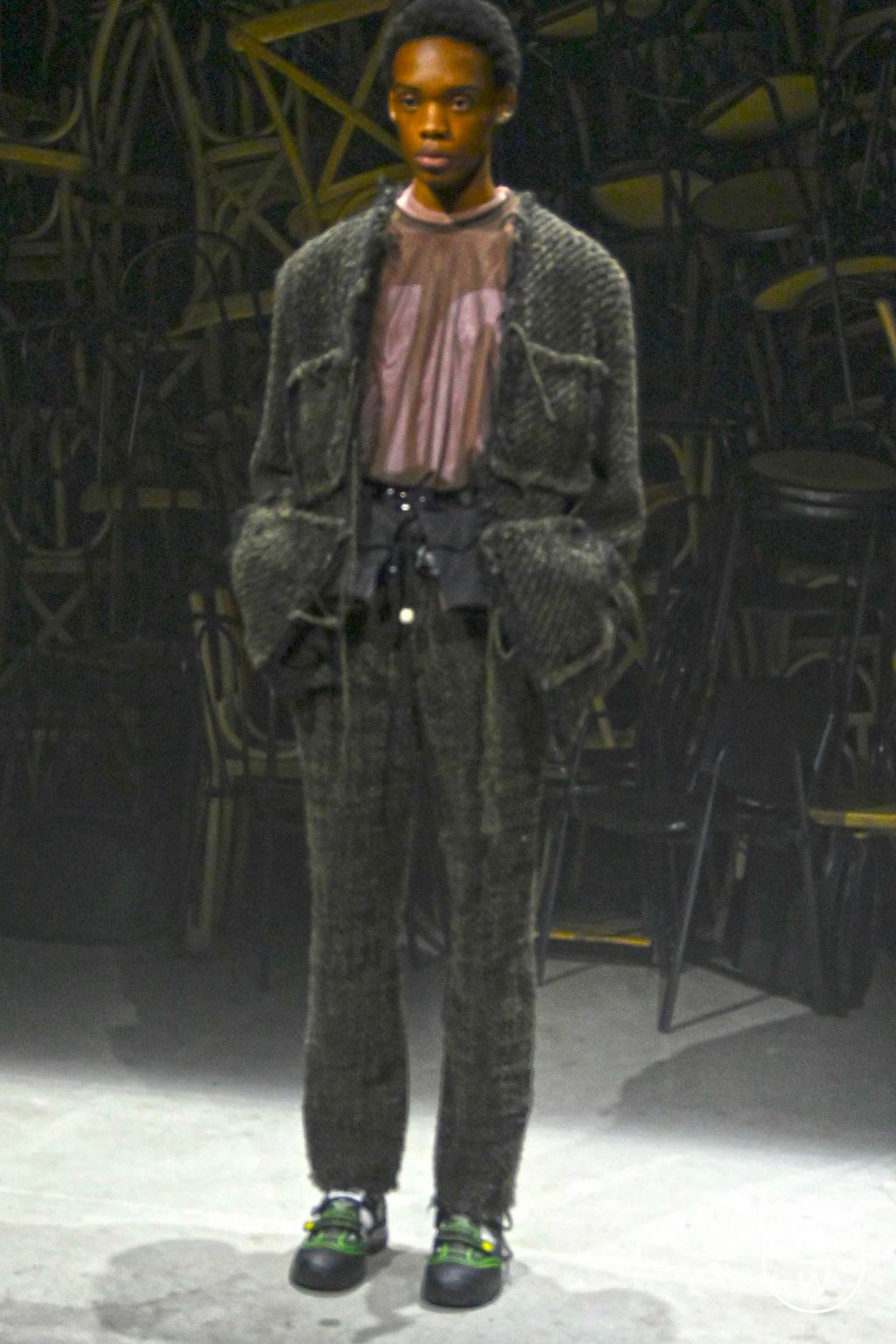 Fashion Week Milan Fall/Winter 2023 look 2 from the Magliano collection 男装