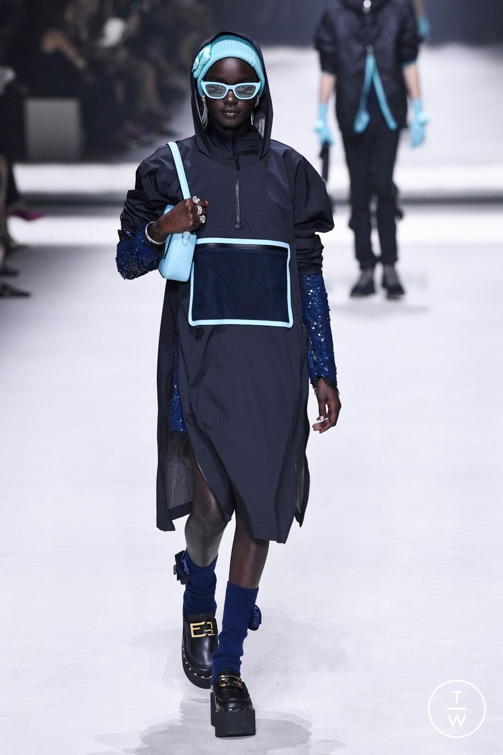 Fashion Week New York Resort 2023 look 38 from the Fendi collection womenswear