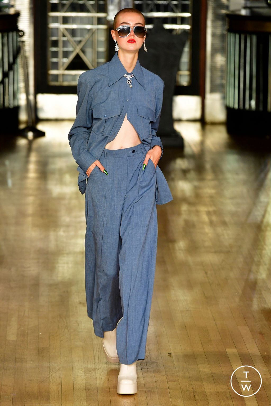 Fashion Week London Spring/Summer 2023 look 69 from the Helen Anthony collection womenswear