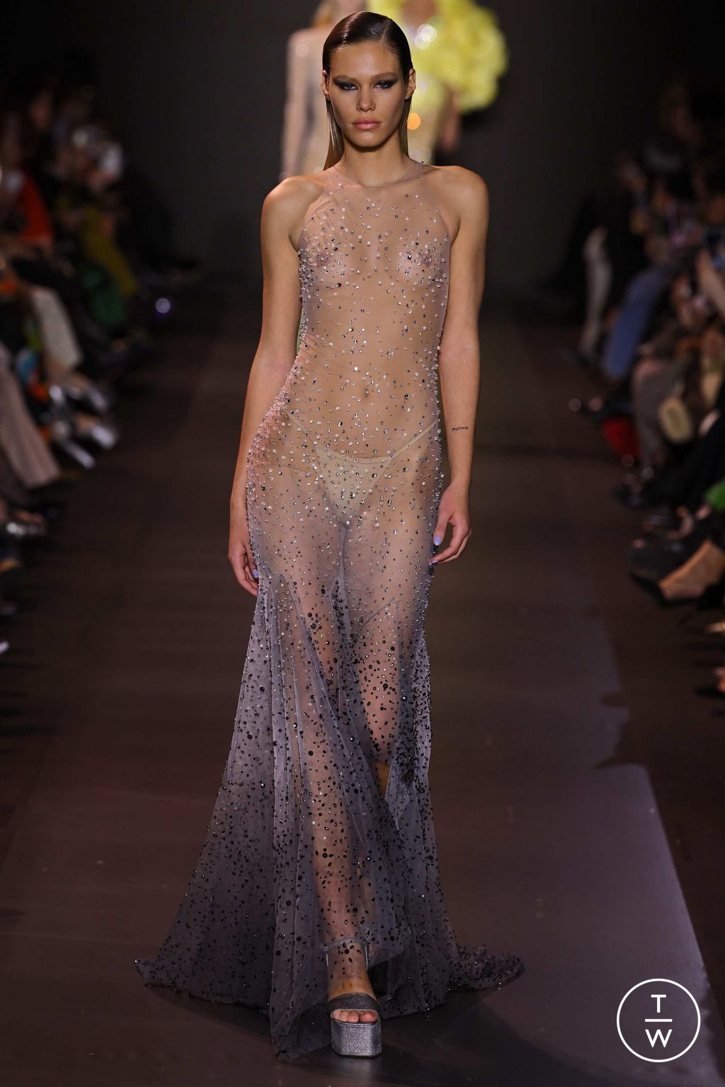 Fashion Week Paris Spring/Summer 2023 look 36 from the Georges Hobeika collection couture