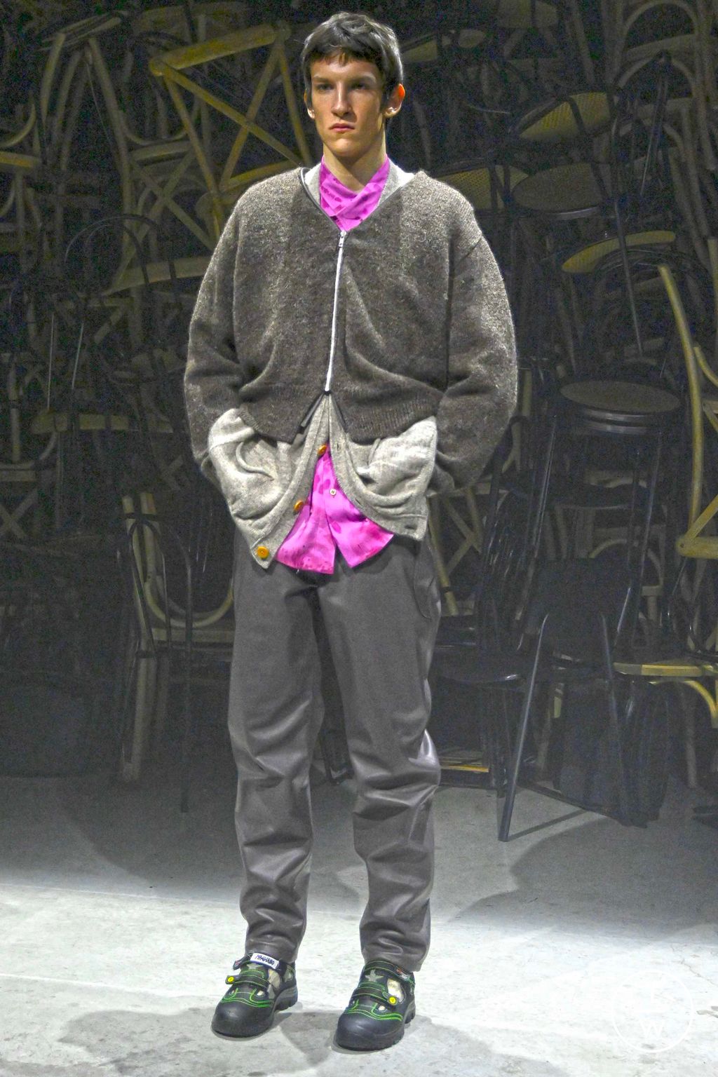 Fashion Week Milan Fall/Winter 2023 look 24 from the Magliano collection 男装