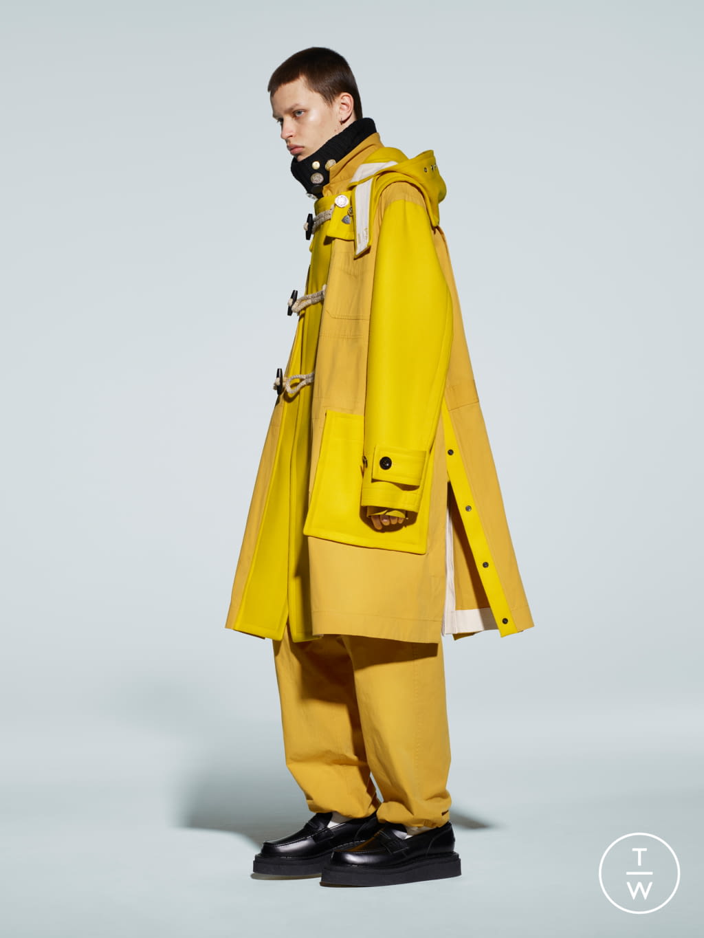 Fashion Week Paris Fall/Winter 2021 look 7 de la collection Sacai menswear