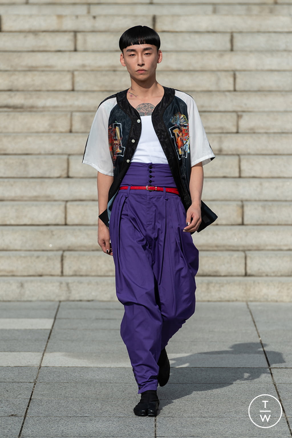 Fashion Week Milan Spring/Summer 2021 look 7 from the Atsushi Nakashima collection womenswear