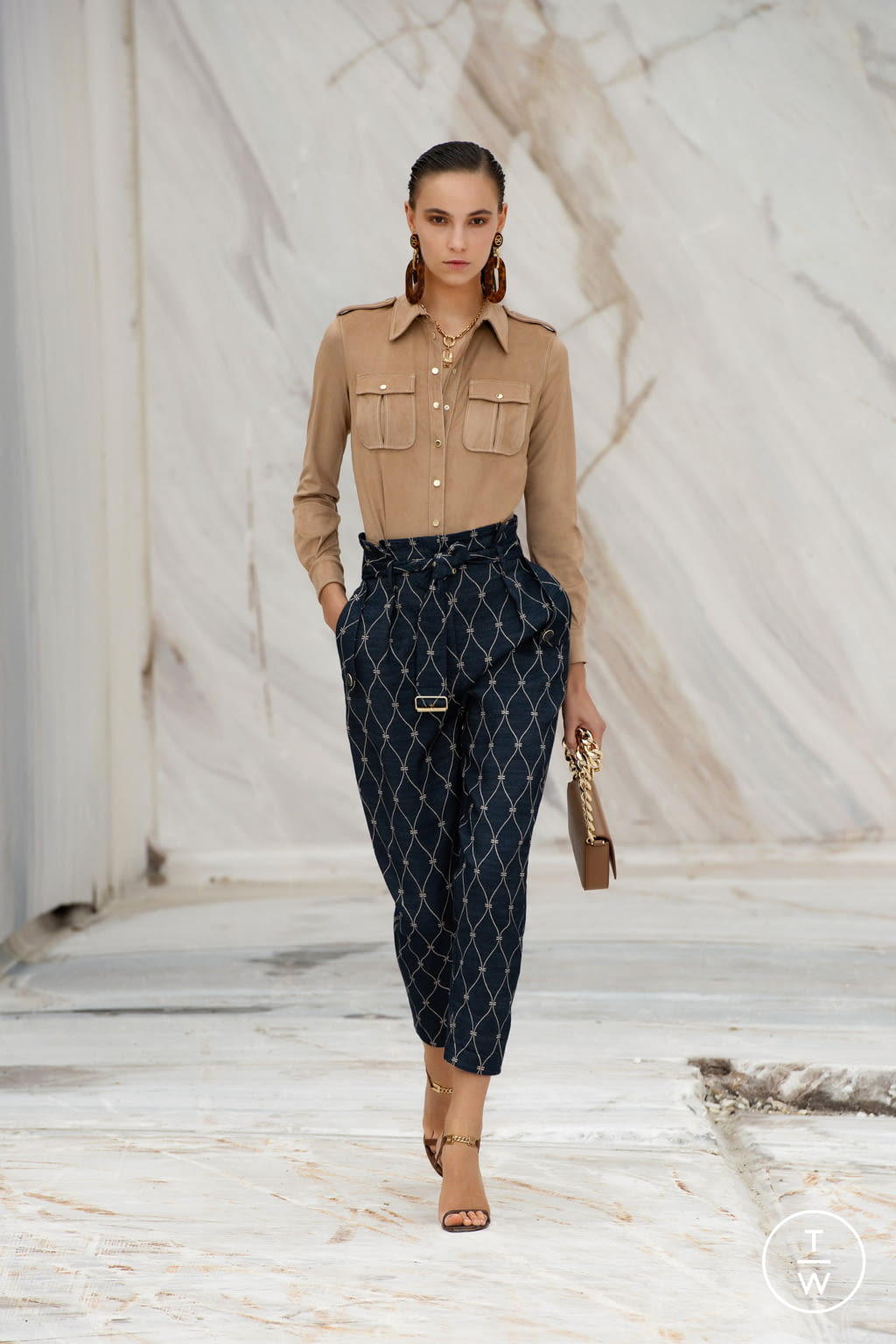 Fashion Week Milan Spring/Summer 2022 look 7 from the Elisabetta Franchi collection womenswear