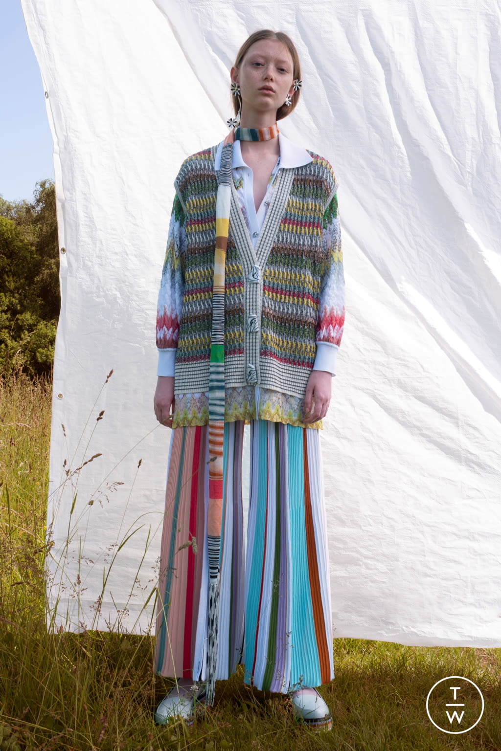 Fashion Week Milan Resort 2019 look 7 from the Missoni collection womenswear