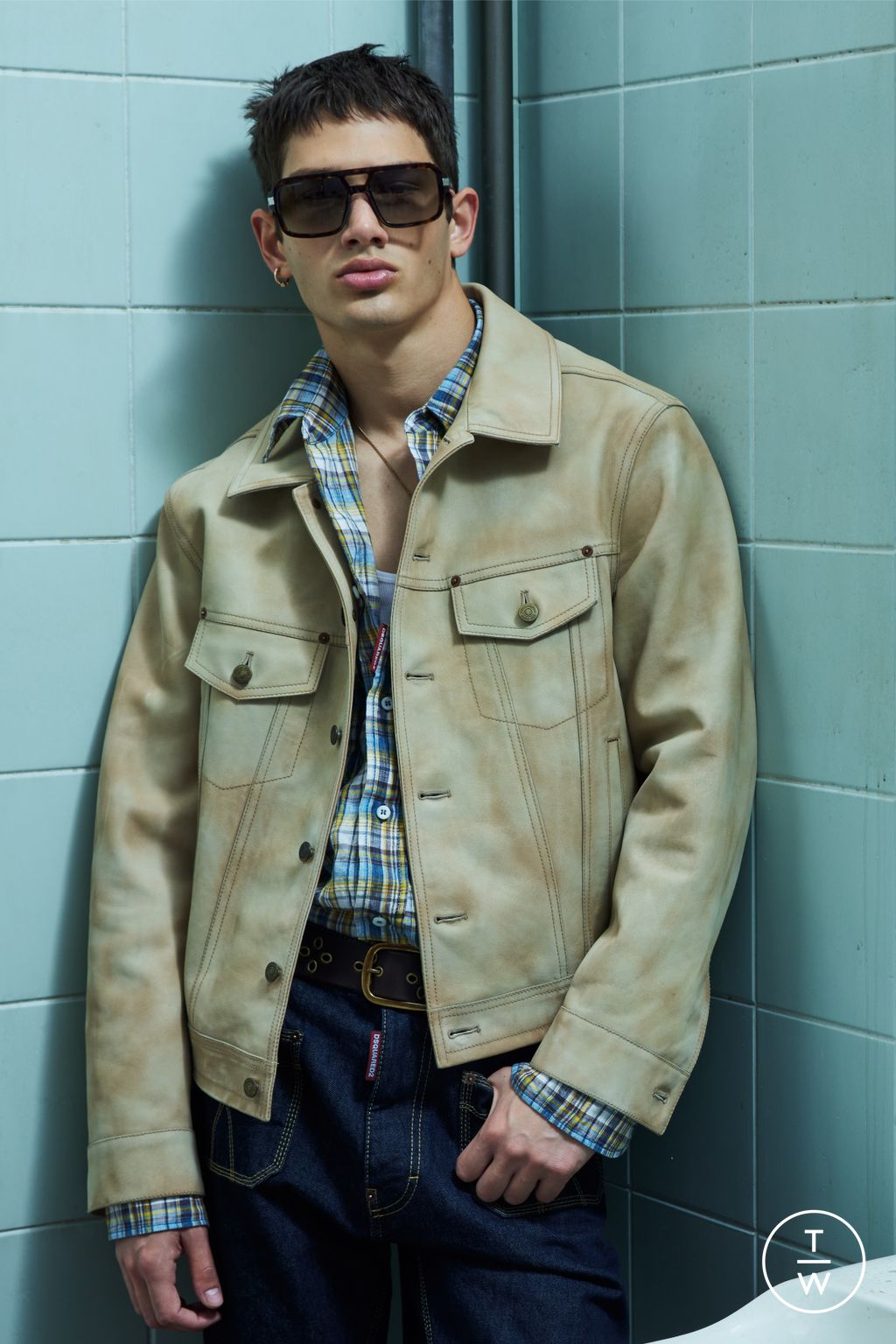 Fashion Week Milan Resort 2026 look 7 from the Dsquared2 collection menswear