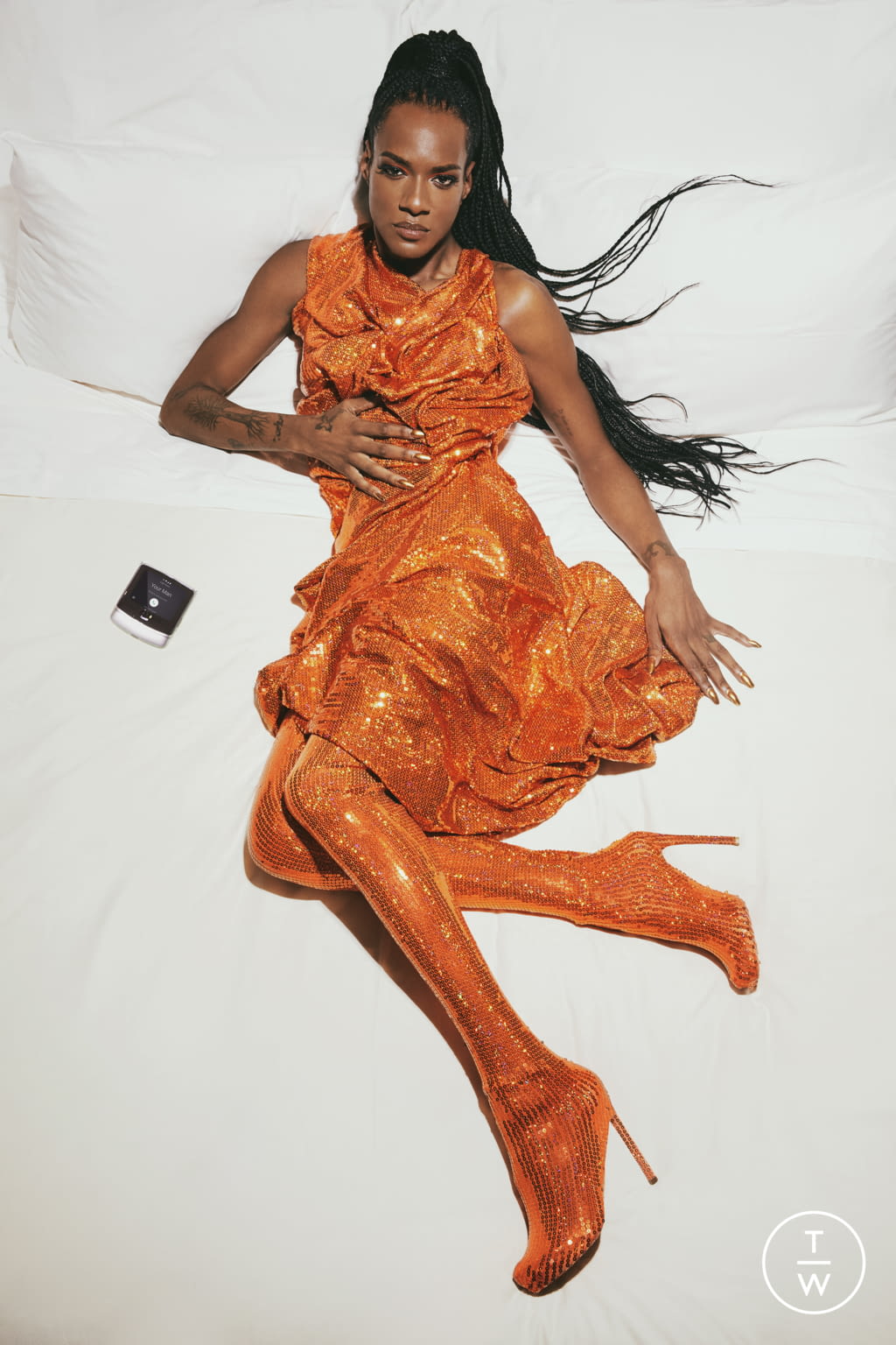 Fashion Week New York Fall/Winter 2021 look 7 from the Christian Cowan collection womenswear